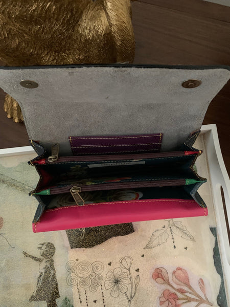 Nephele Cora Pink Leather Purse/Bag