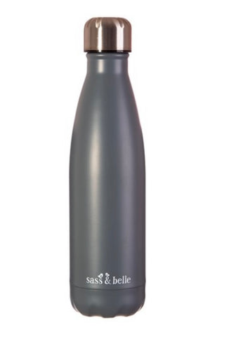 Grey Stainless Steel Drinking Bottle