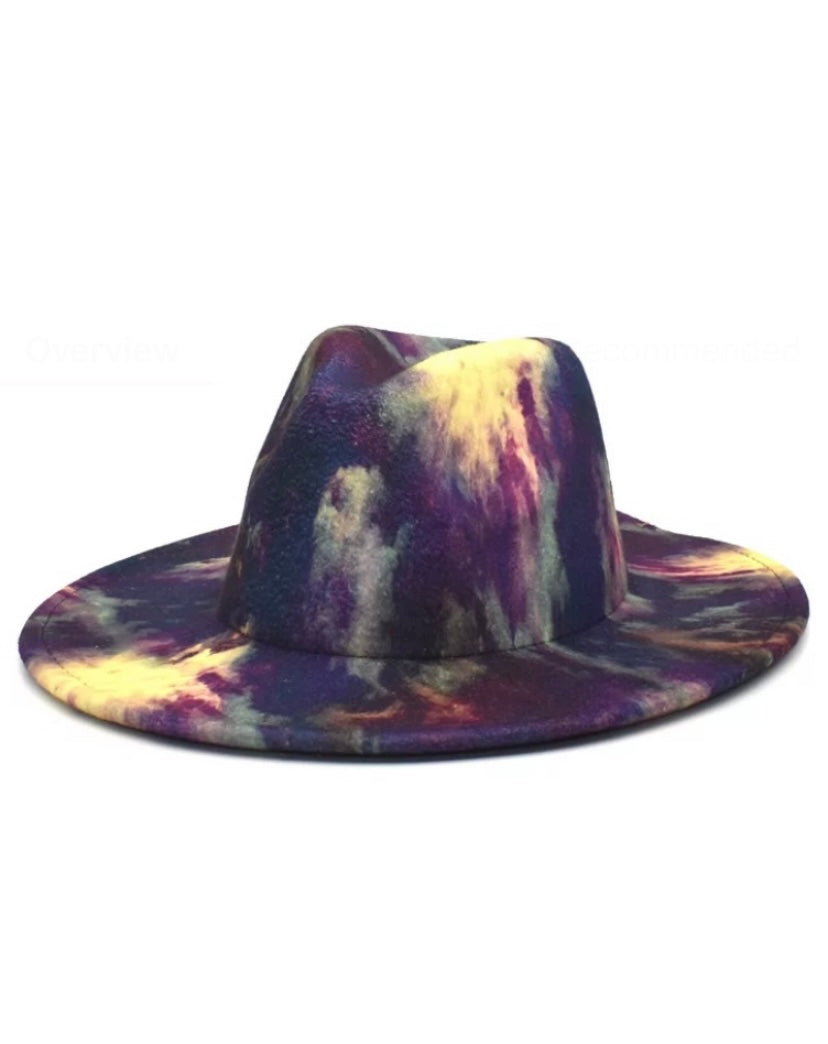 Tie-Dye Fedora Hat