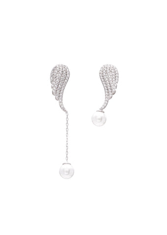 Pearl Wing Mismatch Earring Pair
