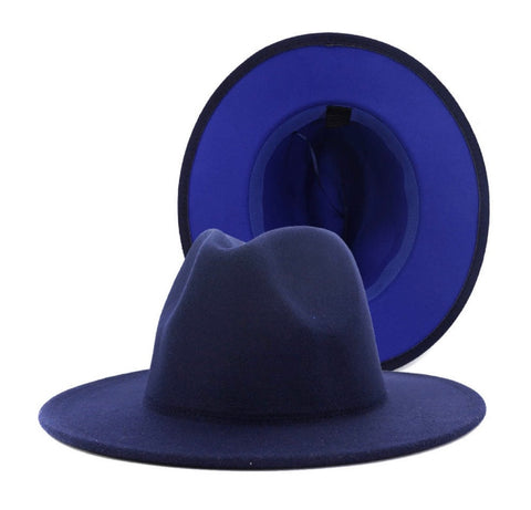 Navy and Midnight Blue Fedora Hat