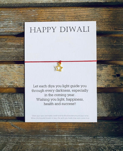 "Happy Diwali" Message Bracelet