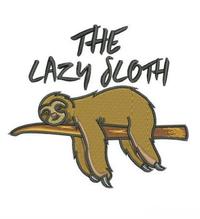 The Lazy Sloth Adult Unisex Hoodie (White)