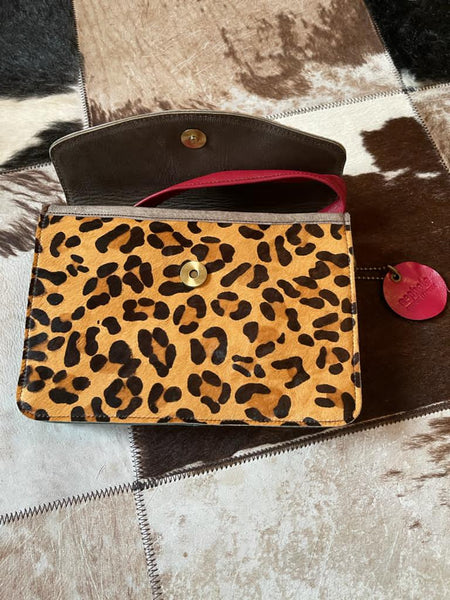 Nephele Full Animal Print Midi Bag (Leopard)