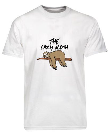 The Lazy Sloth Kids Organic Cotton T-Shirt (White)